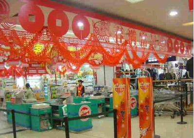 写真机在大型商场超市的喷绘应用