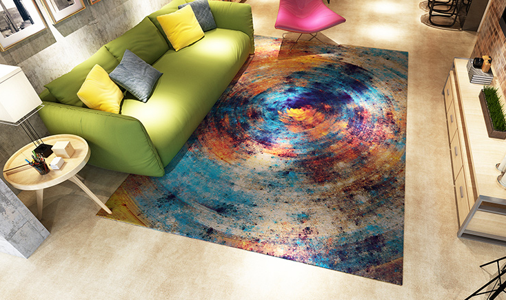 地毯印花怎么做？宝斯威２米超宽地毯打印方案