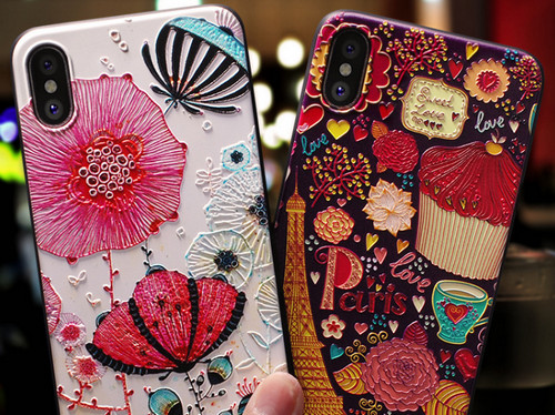 手机壳如何做出3D浮雕效果？宝斯威UV平板打印机帮到你