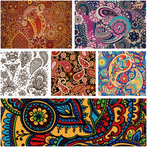 复杂的佩斯利花纹印花，只有这台数码印花机可以轻松打印出来