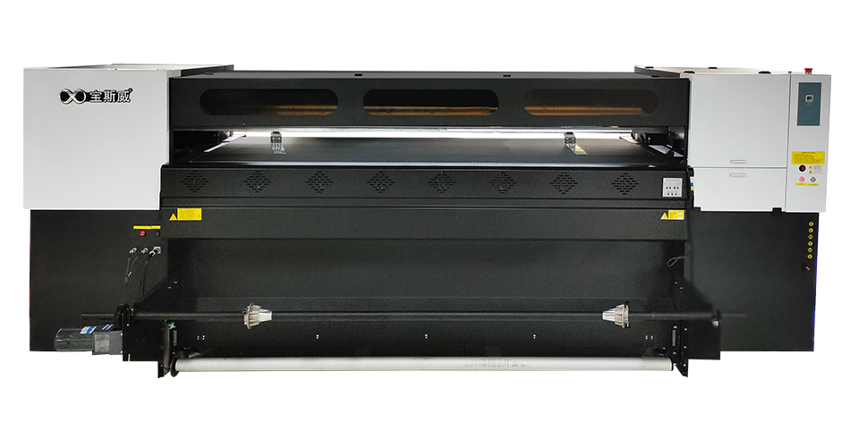 宝斯威工业级3D地垫网带机，2.2米打印宽幅，4/6个理光G5喷头，JW-2206G5