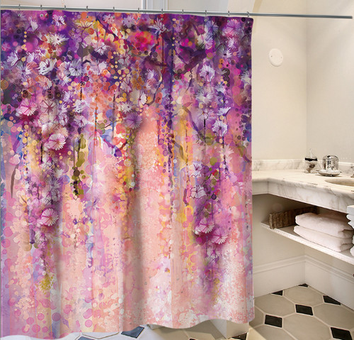 3D个性浴帘 让浴室拥有别样的风景