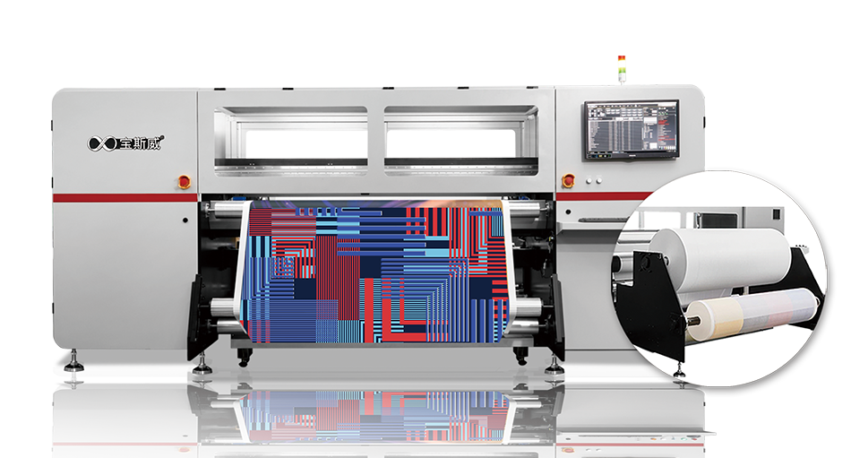 600㎡/h高速打印，宝斯威工业级印花机